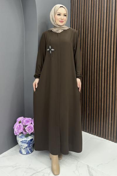 Etika medine ferace -kahve Kahverengi