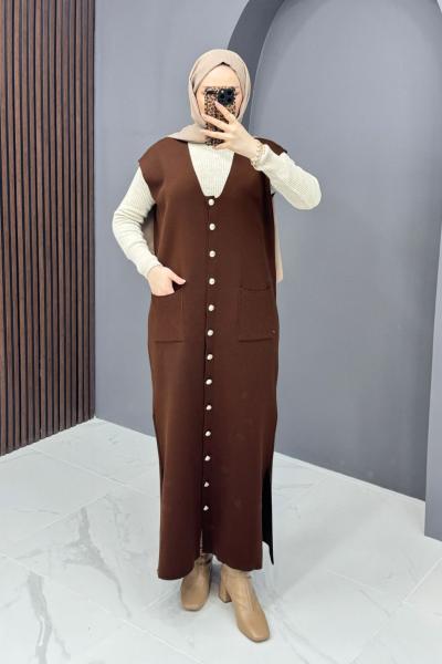 Eva Yelek - Kahve Kahverengi