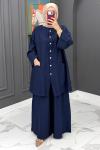 Fatos Rahat Takım - Lacivert Lacivert