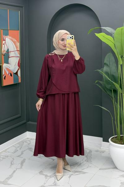 Ferda Etekli Takım - Bordo Bordo