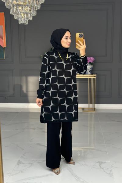 Ferhan triko takım - siyah Siyah