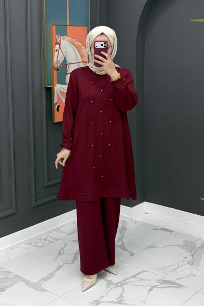 Feyza Takım - Bordo Bordo