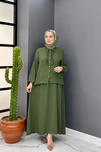 Flora Etekli Takım - Haki Haki