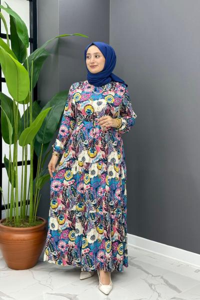 Gökçe Yazlık Elbise- Lacivert Lacivert