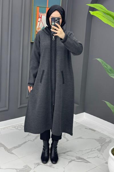 Gülsüm Çelik Örme Kap - Antrasit Antrasit