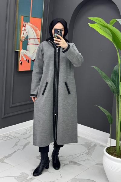 Gülsüm Çelik Örme Kap - Gri Gri