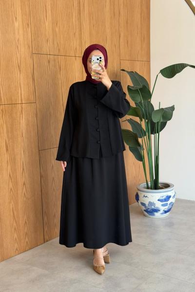 Handan Etekli Takım -Siyah  Siyah
