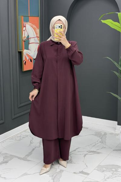 Hanife Uzun Takım - Bordo Bordo