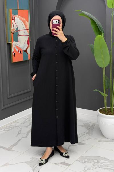 Hatice Uzun Kap - Siyah  Siyah
