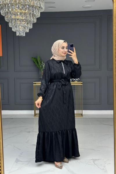 Hilal Abiye - Siyah  Siyah