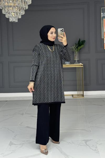 İklim triko takım - siyah Siyah