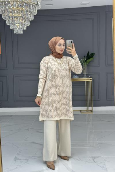 İklim triko takım - bej Bej