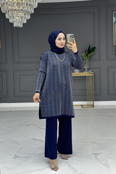 İklim triko takım - laci Lacivert