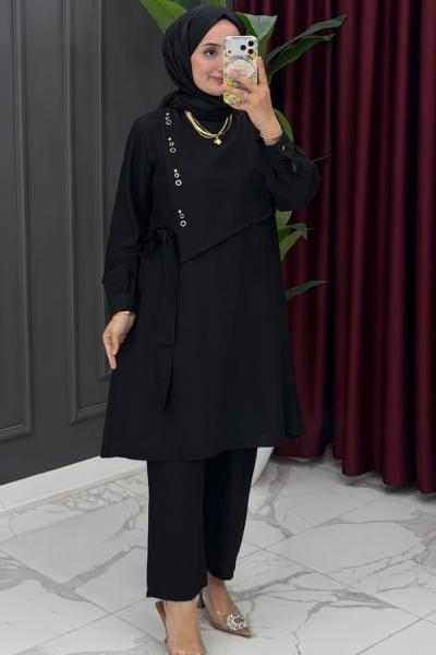 İrem Takım-Siyah Siyah