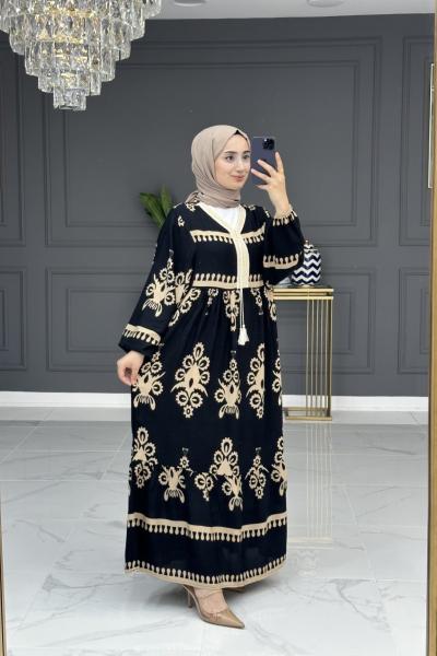 Kamelya Elbise - Vizon  Vizon