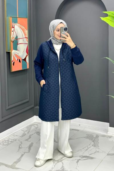 Kapitone Kap - Lacivert  Lacivert