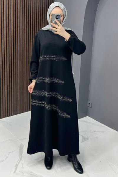 Kenza Elbise - Siyah  Siyah