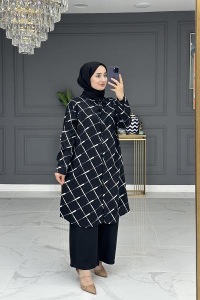 Kenza tunik - Siyah Siyah