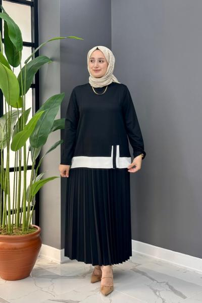 Kibar Etekli Takım - Siyah  Siyah