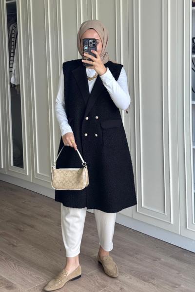 Kibar Yelek - Siyah  Siyah