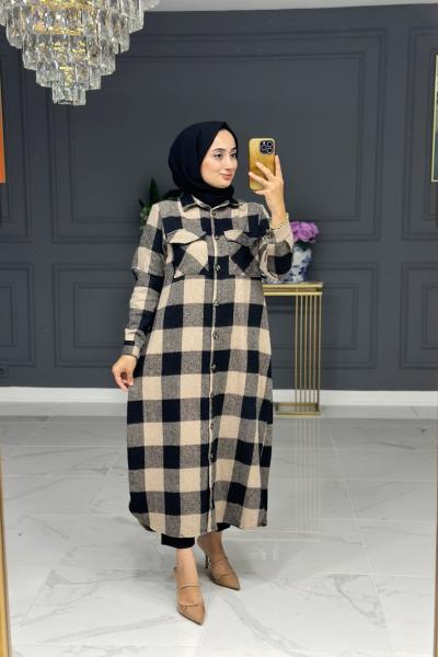 Kiraz oduncu Uzun Gömlek - vizon Vizon