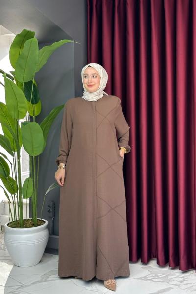 Kıymet Ferace - Kahve Kahverengi