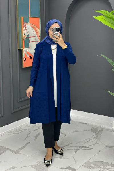 Kurtarıcı Triko Hırka - Lacivert  Lacivert