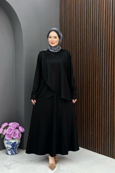 Lale Etekli Takım - Siyah  Siyah