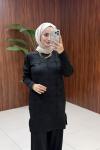 Latife Triko Takım - SİYAH  Siyah