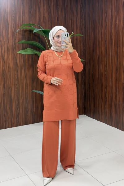 Latife Triko Takım - TURUNCU Turuncu