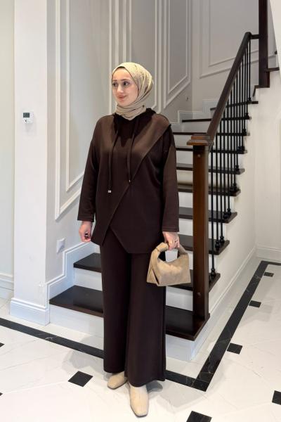 Lazer Kesim Oysho Takım - Kahve  Kahverengi