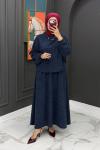 Leman Etekli Takım - Lacivert  Lacivert