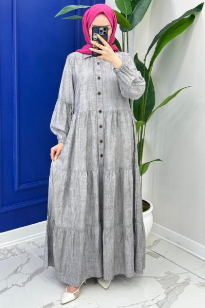Leydi Elbise - Gri Gri
