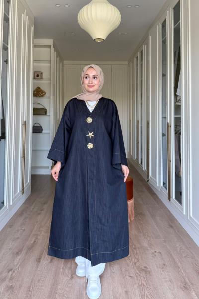 Liva Kot Kimono-Koyu Mavi Lacivert