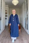 Liva Kot Kimono-Açık Mavi Mavi