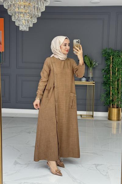 Megy elbise - camel Camel