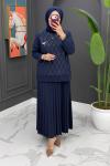 Melda Etekli Takım - Lacivert  Lacivert