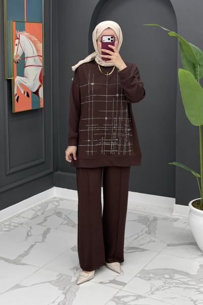 Meltem Takım - kahve Kahverengi