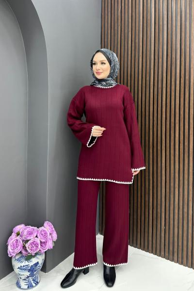 Mesude Takım- Bordo Bordo