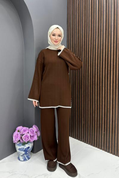 Mesude Takım - Kahve Kahverengi