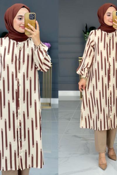 Mihrace Takım- Kahve Kahverengi