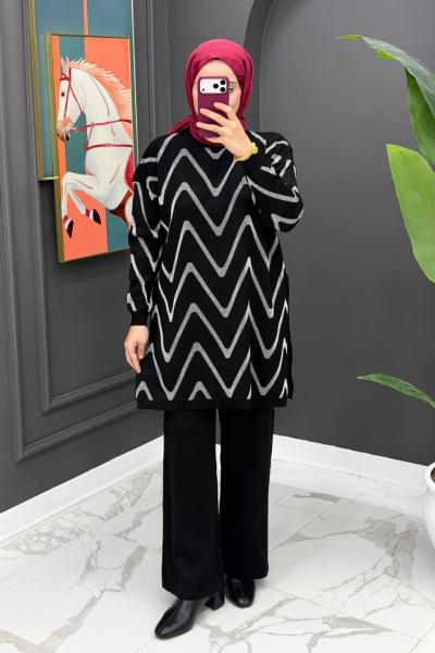 Milen Triko Takım - Siyah Siyah