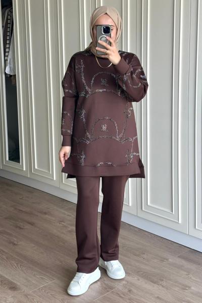 Miraç Takım - Kahve  Kahverengi