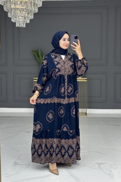 mücella elbise - laci Lacivert