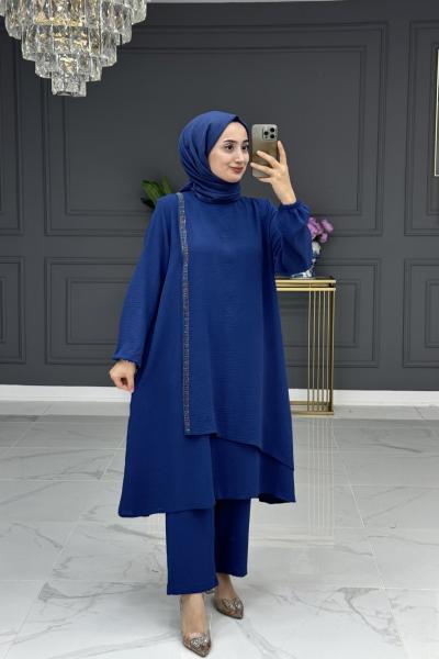 mürver tesettür takım -  lacivert Lacivert