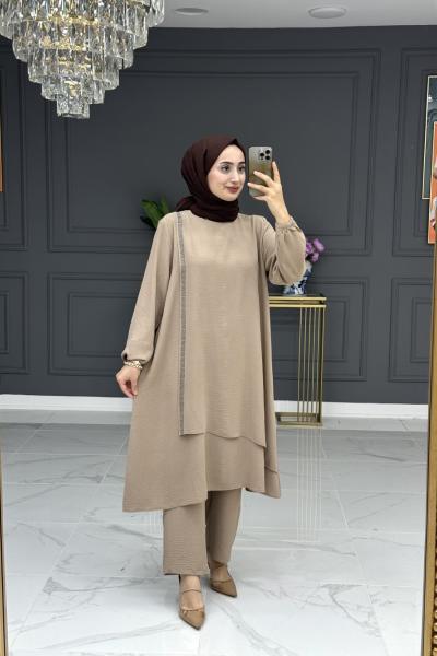 mürver tesettür takım -  vizon  Vizon