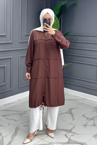 Nahide Kap - Kahve  Kahverengi