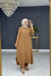 navide tesettür takım - camel Camel