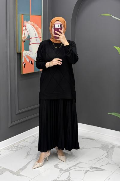 Necla Etekli Takım - Siyah Siyah