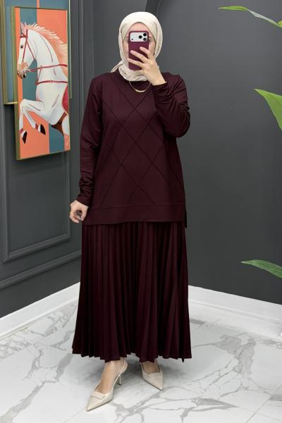 Necla Etekli Takım - Bordo Bordo